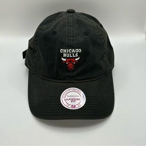 Chicago Bulls Mitchell & Ness Black Adjustable Hat